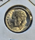 1955 S Roosevelt Dime 90% Silver Choice BU