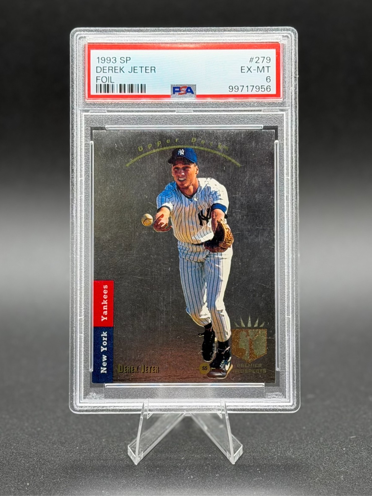 1993 Upper Deck SP #279 Derek Jeter Foil (RC) Rookie PSA 6 Excellent-Mint
