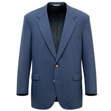 Stafford Men's Blue Blazer Jacket Sport Classic Office Casual Poly/wool size 54