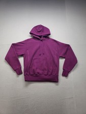 Champion Women Hoodie S Purple Fleece Pockets Drawstring Pullover Casual Wear
