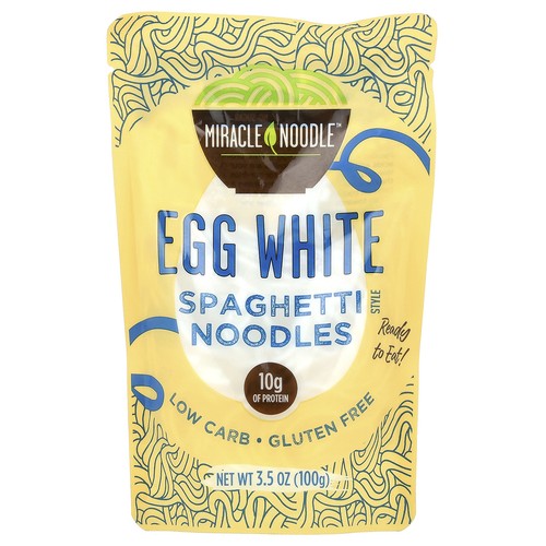 Spaghetti Style Noodles, Egg White, 3.5 oz (100 g)