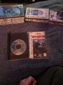 9 SEGA SATURN GAME LOT: NBA JAM TE - MORTAL KOMBAT 2 - WORLD SERIES - SEGA RALLY