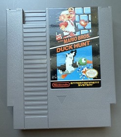 Super Mario Bros / Duck Hunt (Nintendo NES 1985) Authentic Cartridge + Manual!!