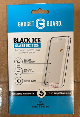 Gadget Guard Tempered Glass Screen Protector For Apple iPhone 12 & 12 Pro Clear