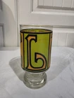 Vtg 1970's Anchor Hocking LOVE Drinking Glasses - Single Green