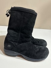 Merrell Primo Chill Boot Womens Black Suede Slip On Snow Boots Fleece Lined 10