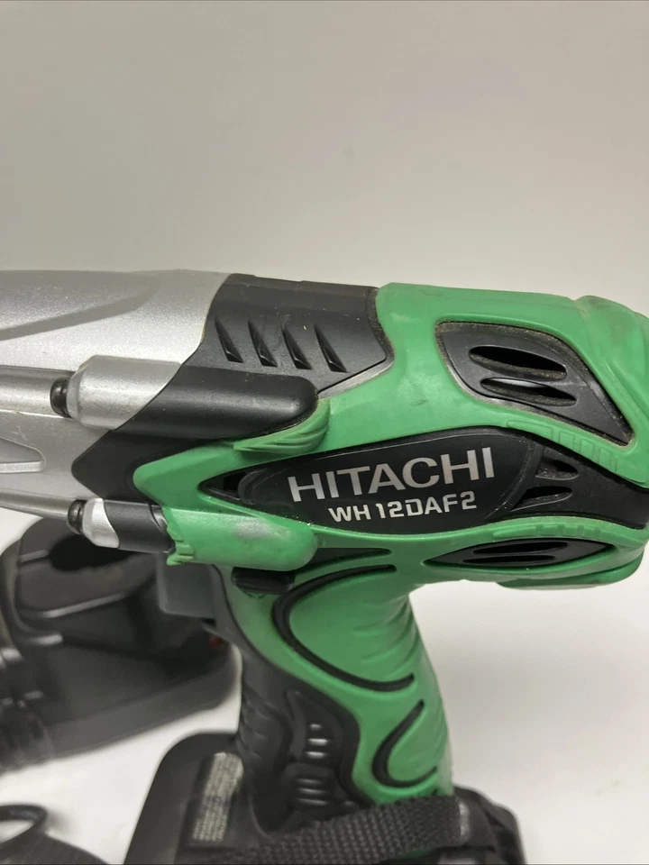 HITACHI WH12DAF2 Green Cordless Impact Driver Light/Charger/Battery Works - Image 2 of 4