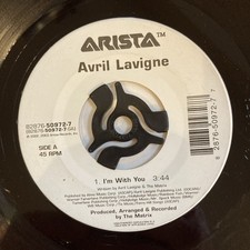 Avril Lavigne 7” Rare Vinyl I’m With You / Sk8er Boy VG+ Jukebox Playtested