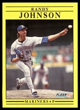 Randy Johnson 1991 Fleer #455 Mariners MLB READ FREE SHIPPING AutographDen