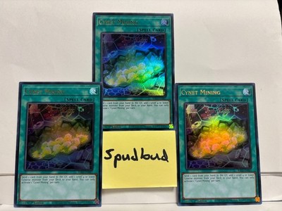 x3 Cynet Mining Ultra Rare 3x RA03-EN067 NM 1st Edition Yu-Gi-Oh!