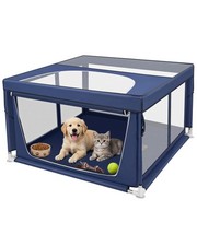42x42x25.5 Inch Dog Playpen with Removable Cover, Dog Play Pen Indoor
