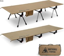 ONETIGRIS SUPRANUBIS Camping Cot, Height Adjustable with Cot Leg Extenders