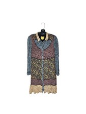 Anthropologie MAEVE Teya Peasant Dress Floral Patchwork Women's 6 Cottagecore