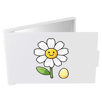 Kompakt-/Reise-/Taschenschminkspiegel 'Gänseblümchen Blume & Osterei' (CM00055707)