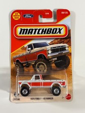 2026 Matchbox Mb Mbx 1974 Ford F-100 Ranger F100 F150 White Red Pickup Truck