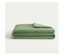 Twin Duvet Cover Set Soft Breathable Bedding for Dorm Home Hotel Easy Fit Green