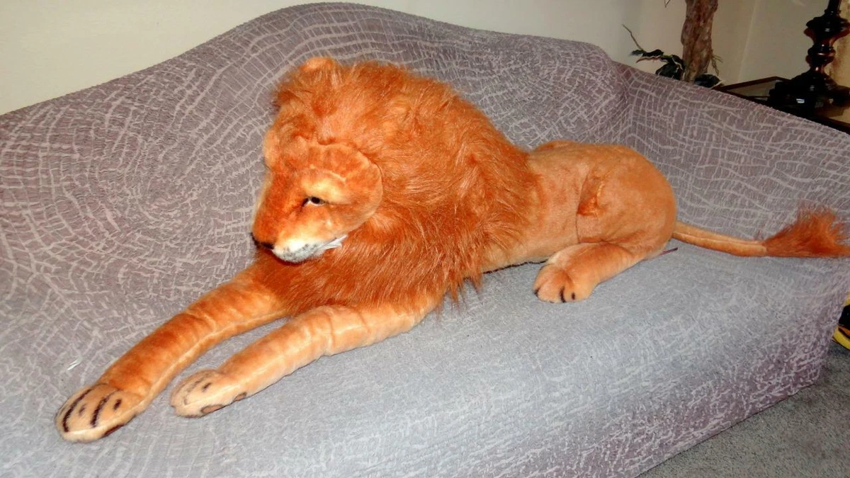 Melissa Doug Giant Lion Stuffed Animal Wildlife Safari Kids Plush 76