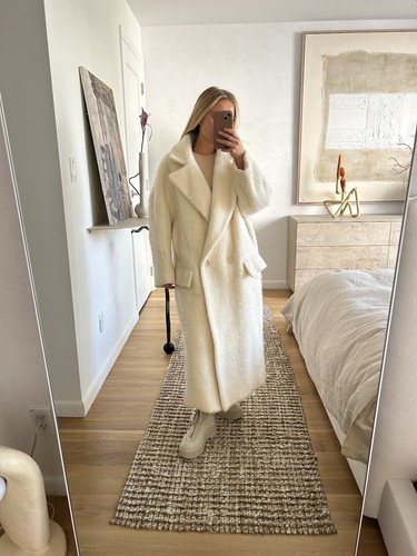 Raey Oversized Alpaca Cream Coat XS - Picture 1 of 9