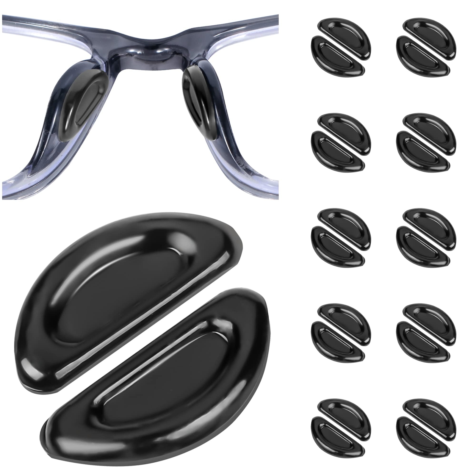 Eyeglass Nose Pads, Anti Slip Nose Pads for Glasses with Super Sticky Backing...