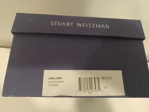 Stuart Weitzman SW | Simplemid - Black Suede New in Box $475 - Picture 11 of 11