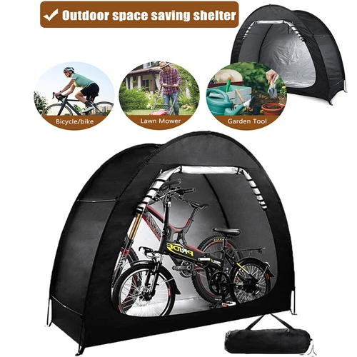 Outdoor Storage Tent Shed Waterproof Bicycle Covers Shelter for Bikes Lawn Mower