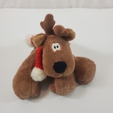 Hallmark Rodney Reindeer Christmas Plush Large Bean Bag Stuffed Animal