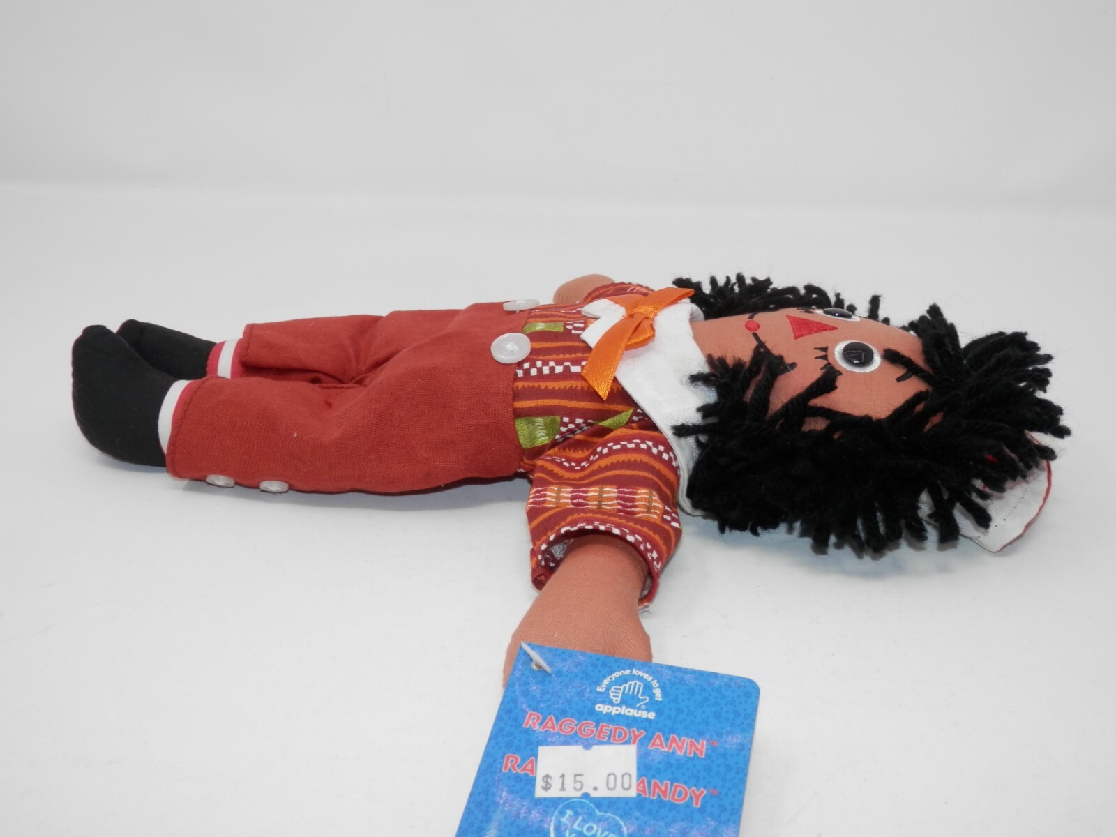 Applause Ethnic Raggedy Andy Doll - 12" Black African-American Plush Toy New NWT