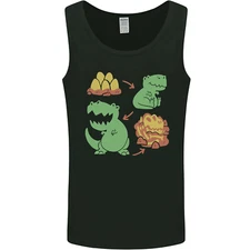 Dinosaur Evolution Extinction Fossils T-Rex Mens Vest Tank Top