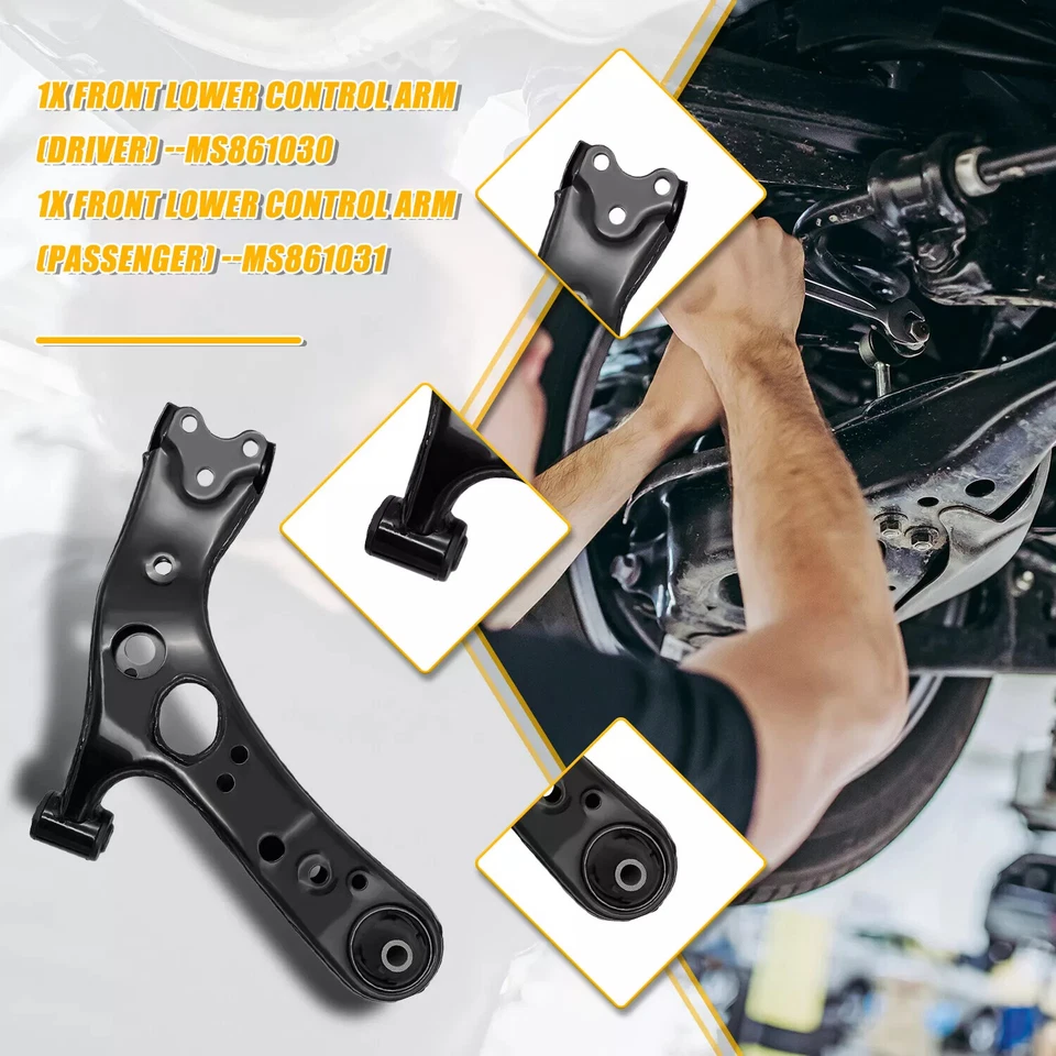 Kit de 8 brazos de control inferiores delanteros rótula para Toyota Prius Lexus 2010 2001-2015 Foto 3 de 4