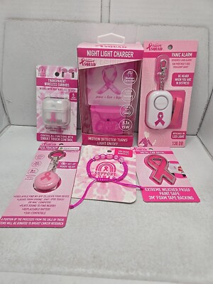 Support Squad Night Light Charger, Panic Alarm, Earbuds,GPS Tracker,metal Decal