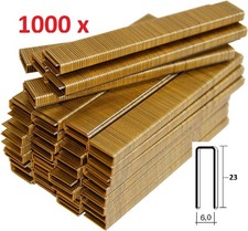 2000 GRAPAS DE 6mm X 23mm PARA GRAPADORA RECARGABLE PARKSIDE LIDL PAT20 Li A1