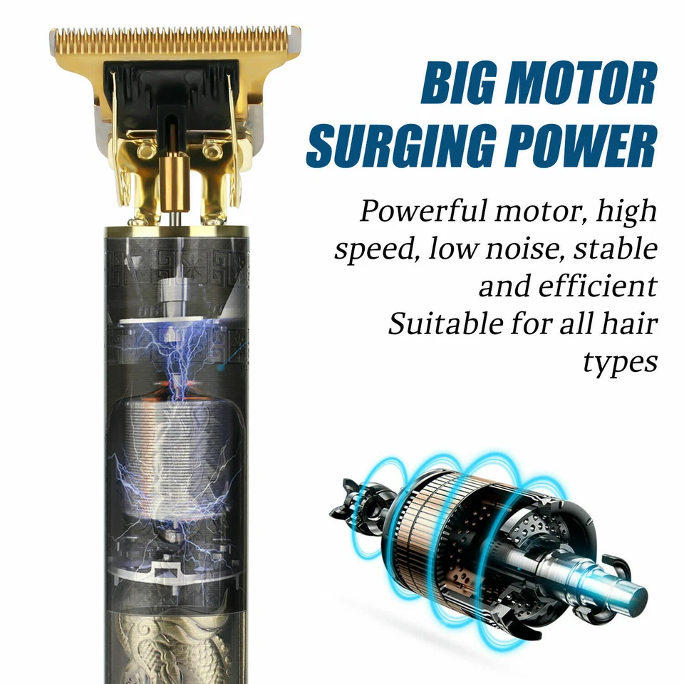 Cortapelos profesional cortapelos corte barba máquina de afeitar peluquero inalámbrica Foto 4 de 4