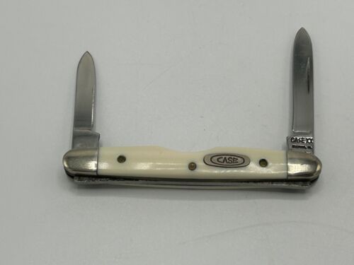 Case XX I201SS 2 Blade 'Imitation Ivory' Pen Knife - New - Picture 2 of 4