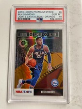 2019 Hoops Premium Ben Simmons Lights Camera Action Orange PSA 10 GEM MINT 