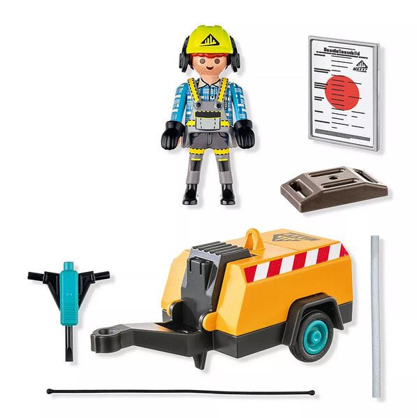 Playmobil Action Heroes Set 71752 Construction Worker with