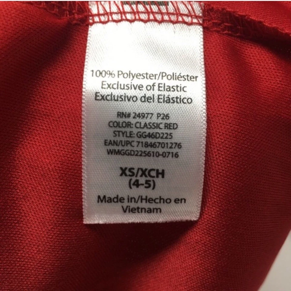 Vestido Brillante Fiesta Niña Flor 4-5 XS Rojo Forrado Tul Flores Niño Pequeño Nuevo con Etiquetas Foto 4 de 4