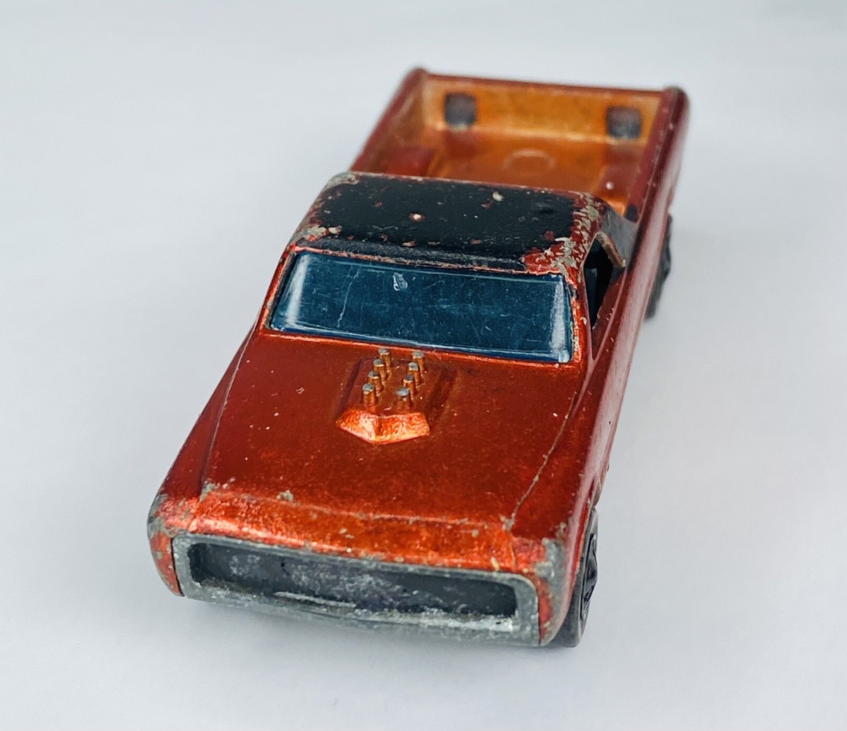 Hot Wheels Redline 1967 Orange Custom Fleetside Painted Tail | eBay