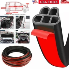 32.8FT Car Door Weather Stripping Rubber Seal Strip Self Adhesive Soundproofing