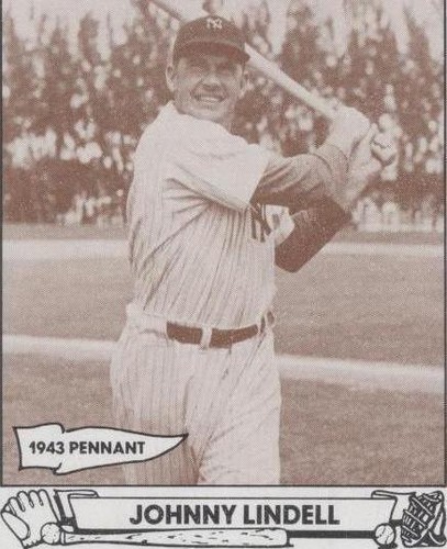 1943 Playball (1983 TCMA) Baseball Card # 3 Johnny Lindell
