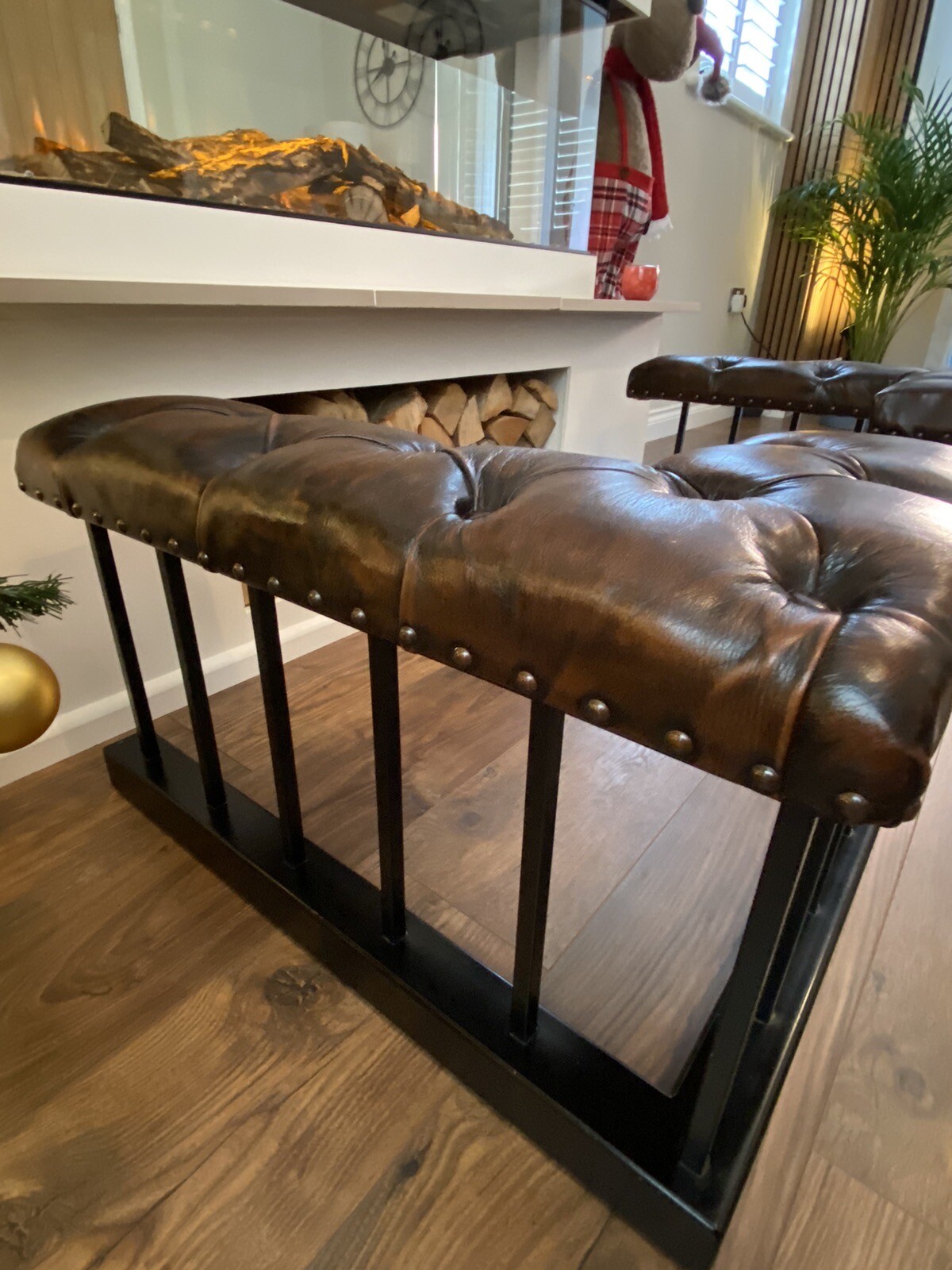 Brown Leather Club Fender / Fire Seat eBay