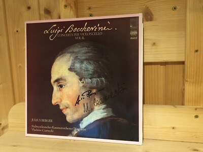Signed by JULIUS BERGER & CZARNECKI Boccherini Cello Concertos 2 EBS LP Signiert