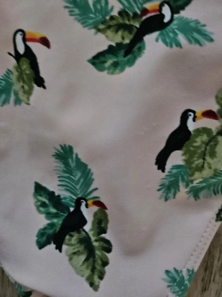 Traje de baño Forever 21 Tropical T2 pequeño rosa Foto 4 de 4