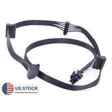 PCI-e 6pin 1 to 4 SATA 15pin Power Cable For Corsair RM1000X RM850X RM750X PSU