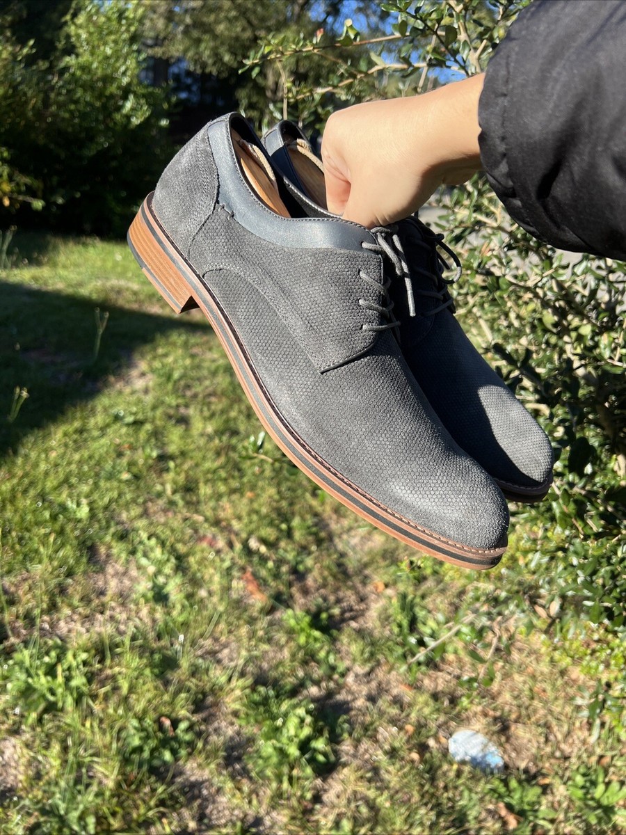 Joseph Abboud Cannon Oxford Gray Suede Shoes Men Size 12  display picture 1