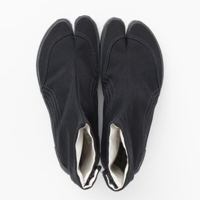 Moonstar Fine Vulcanized Sneakers JIKATABI Black Ninja Kimono Kurume Japan