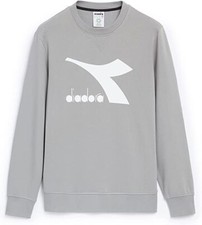 DIADORA CREW LOGO CHROMIA 177764 C75095 Gray Mouse Plush