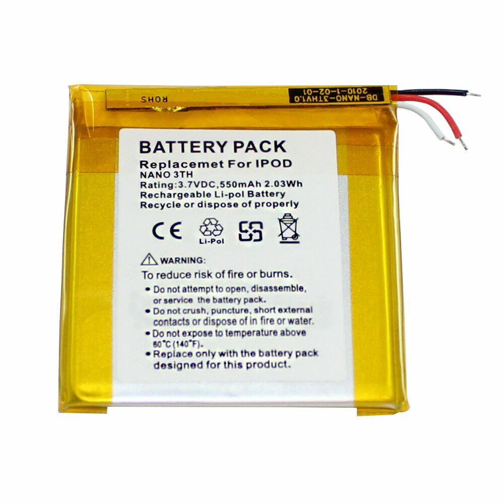 Replacement internal battery for ipod Nano 3 3rd gen 3G Generation