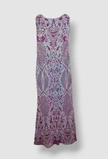 Jump Apparel Women's Juniors Purple Sequin Strapless Gown Dress Size 13/14