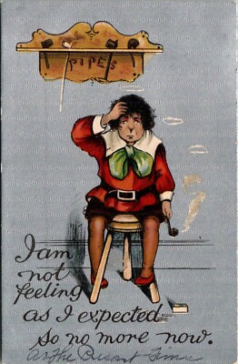 I am Not Feeling As I Expected Smoking Postcard