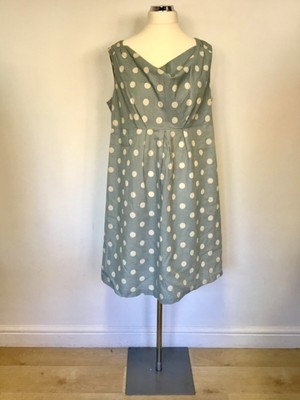 linen spot dress